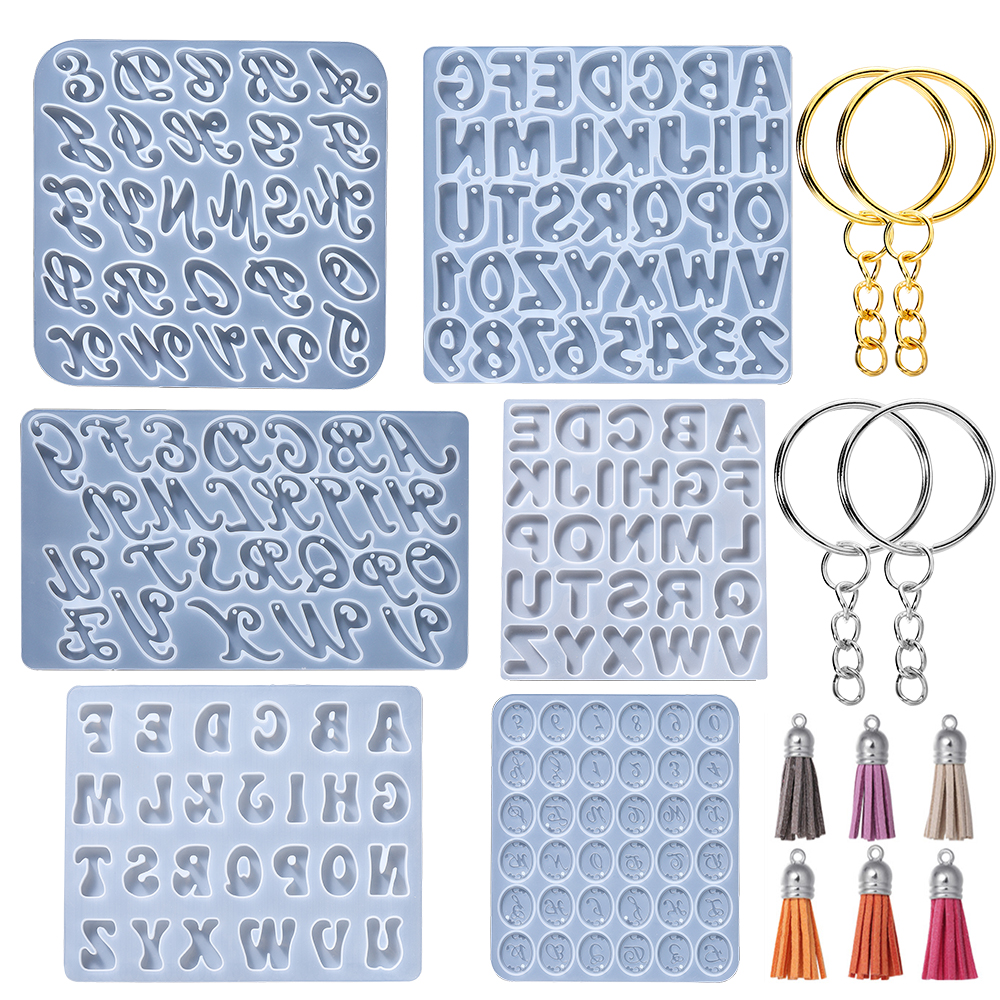 Epoxy Uv Resin Kit - Alphabet Epoxy Resin Silicone Mold Letter
