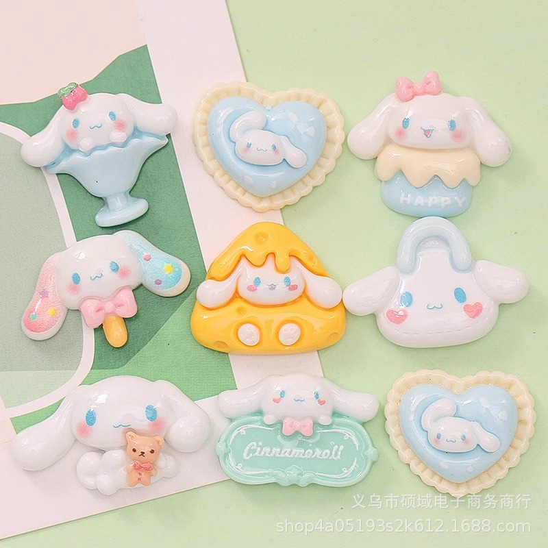 Resin Pigment Set - 24/160PCS Cartoon puppy cheesecake signboard DIY