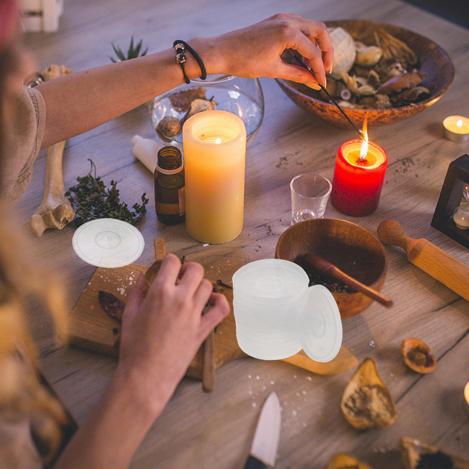 Coaster Mold Round - 12Pcs Constellation Silicone Coaster Molds for
