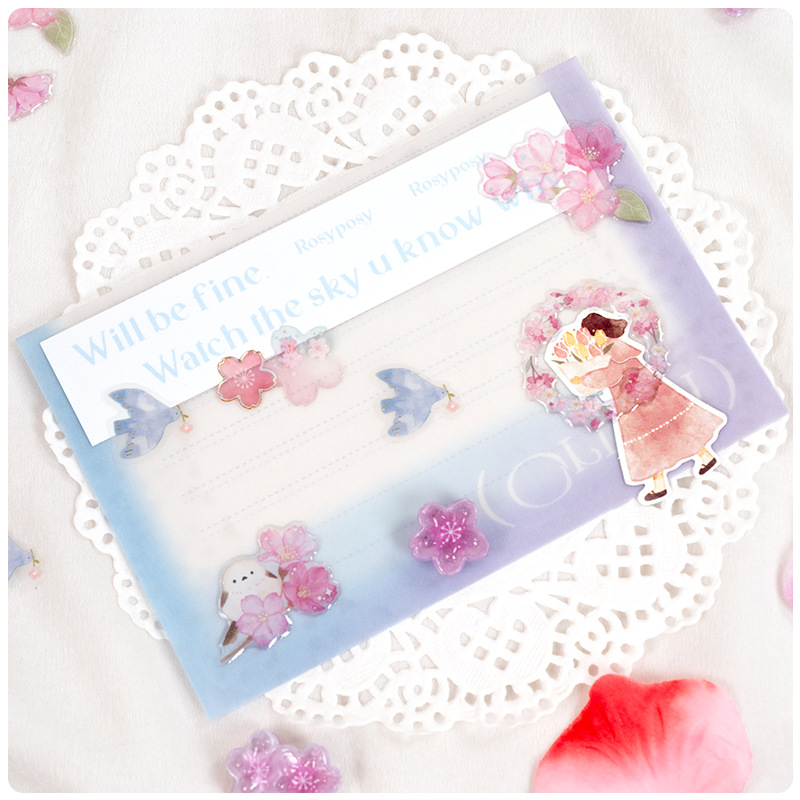 Resin Crafts Diy - Japanese Style Sakura Crystal 3D Stickers