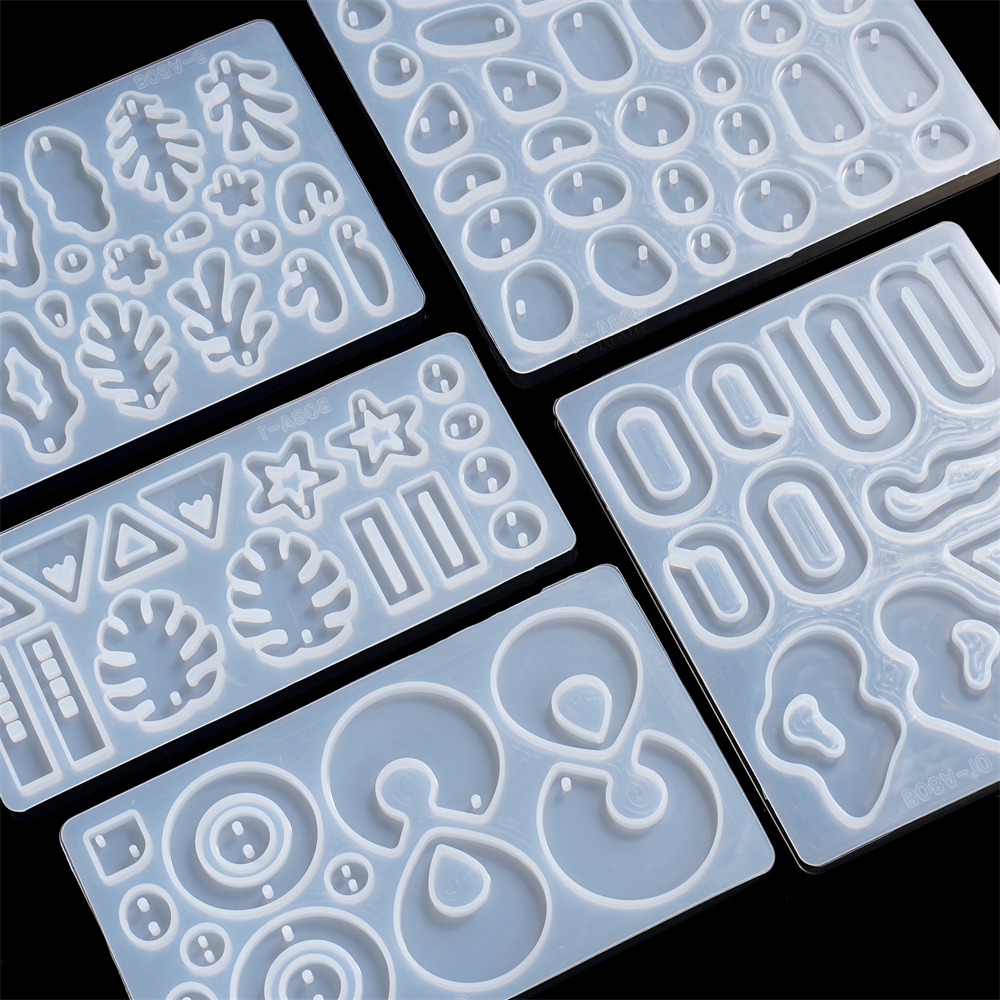 Resin Craft Kit - 1pcs/lot Geometric Earrings Pendant Silicone Mold