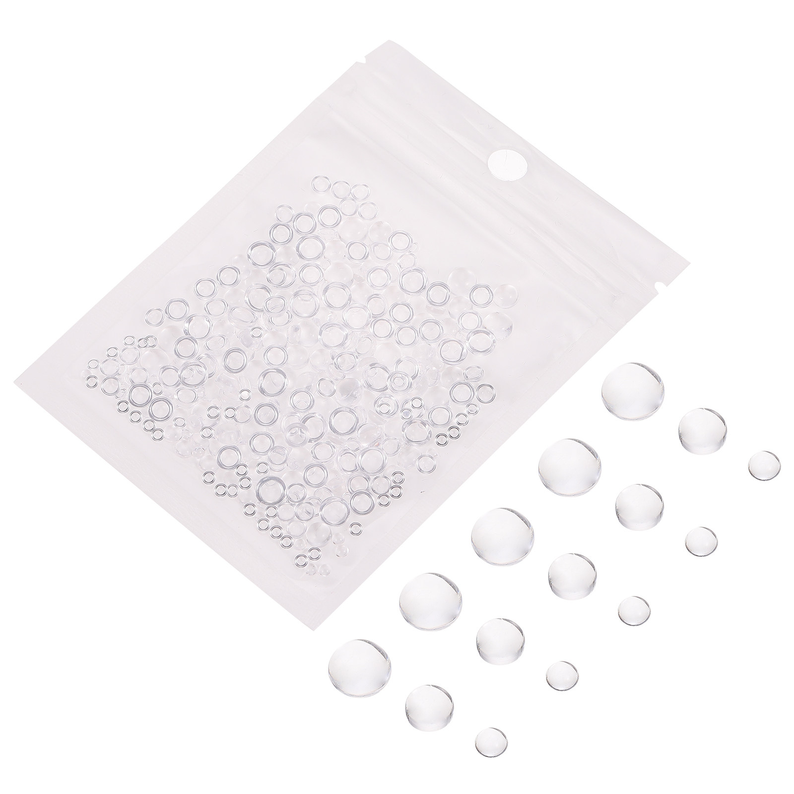 Resin Crafts Diy - 350Pcs Flat Round Resin Patches Vivid