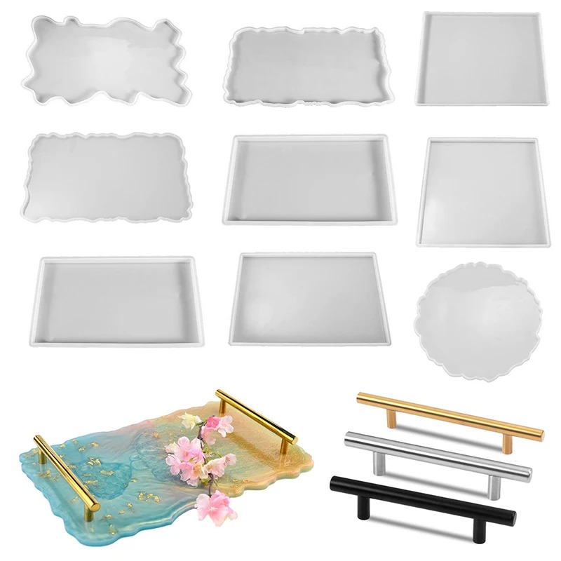 Serving Tray Mold - Tray Epoxy Resin Silicone Mold DIY