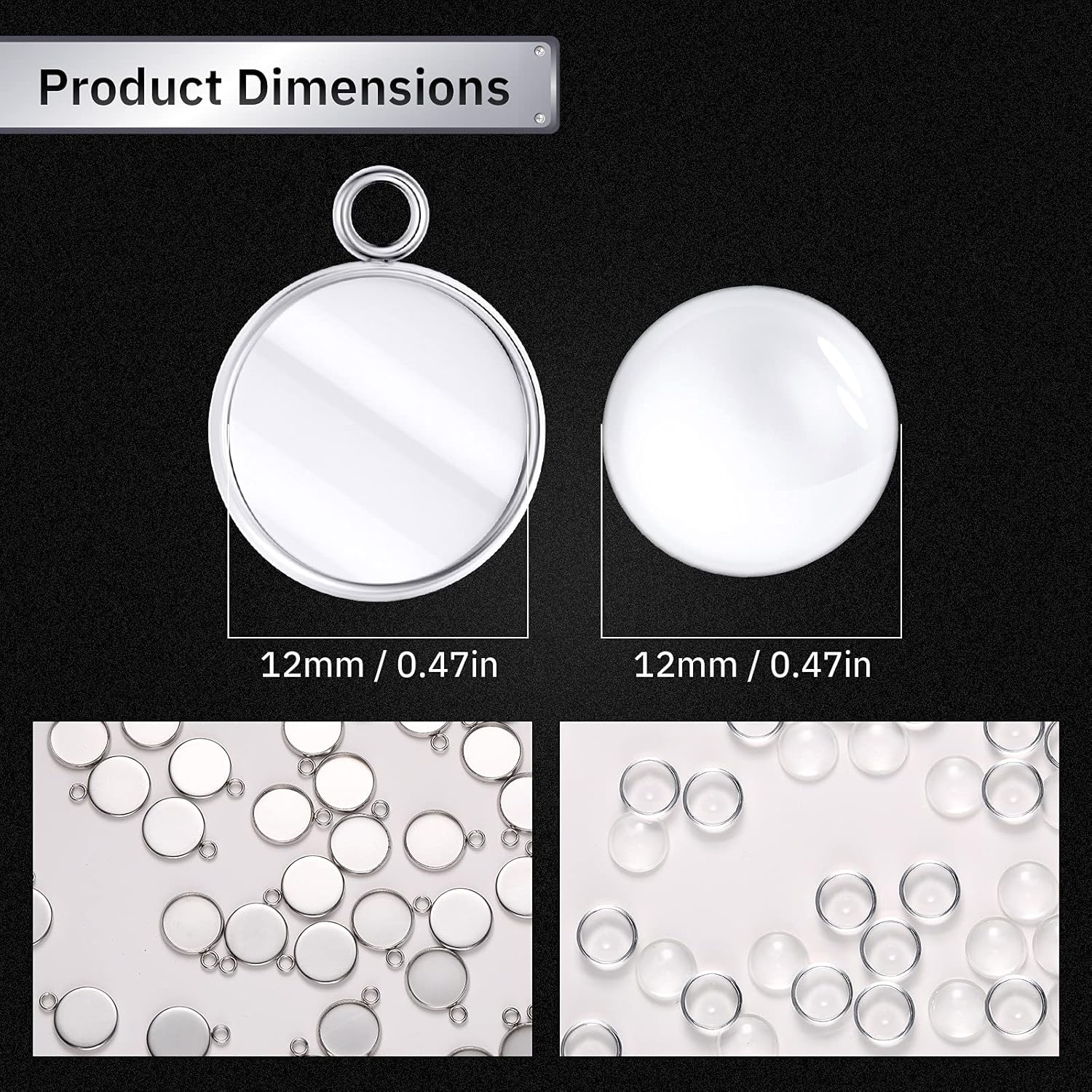 20 Pieces Stainless Steel Roun - Resin Crafts Diy 리뷰 및 가격