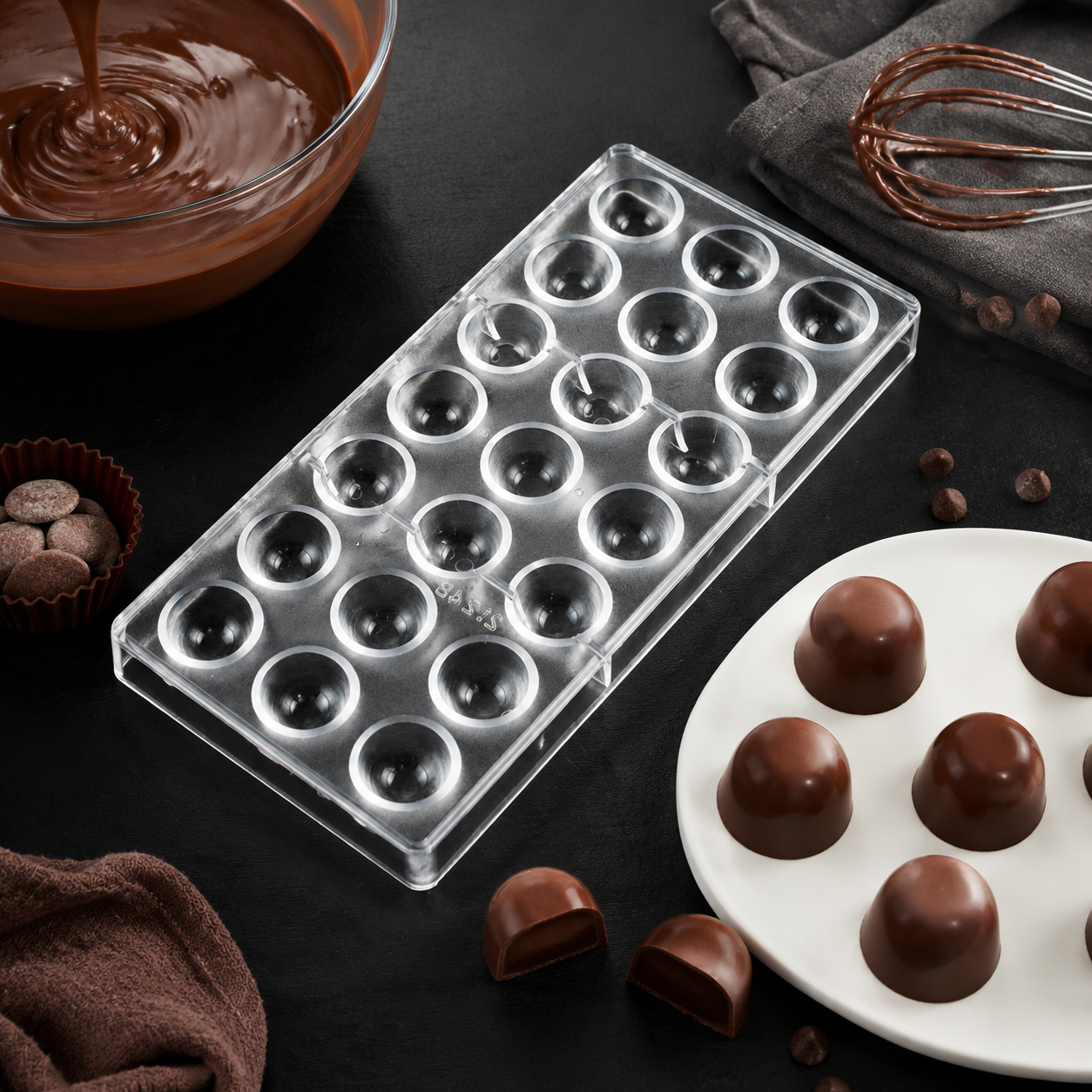 21 Cavity Dome Chocolate Mold  - Dome Mold Clear 리뷰 및 가격
