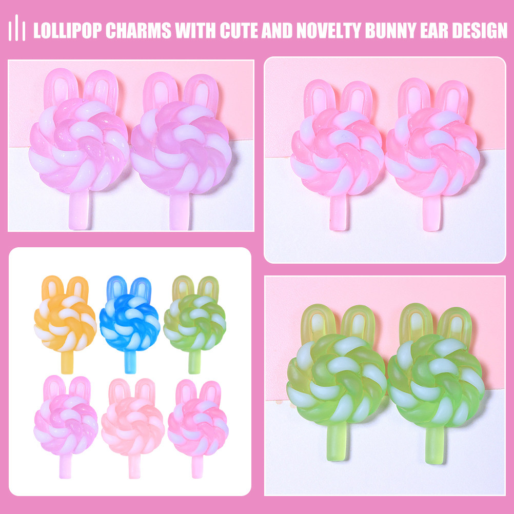 24Pcs Cute Cartoon Lollipop Ch - Resin Craft Supplies 리뷰 및 가격