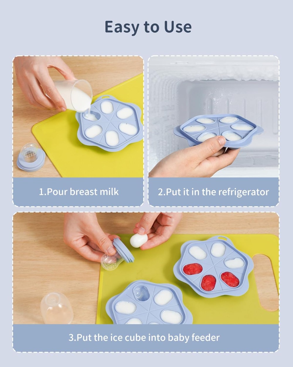 Silicone Baby Fruit Food Feede - Silicone Mold Tray 리뷰 및 가격