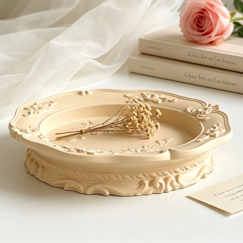Elegant Vintage Baroque Lace S - Coaster Mold Round 리뷰 및 가격