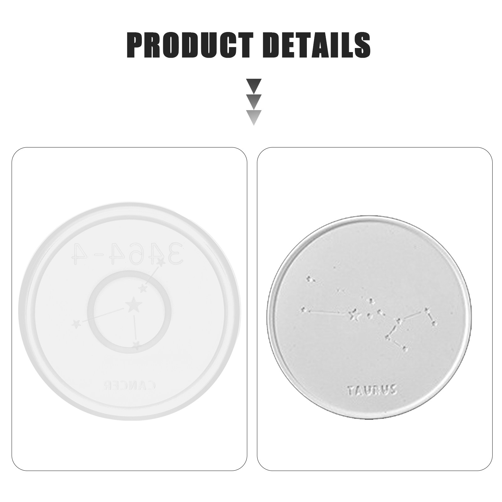 12Pcs Constellation Silicone C - Coaster Mold Round 리뷰 및 가격