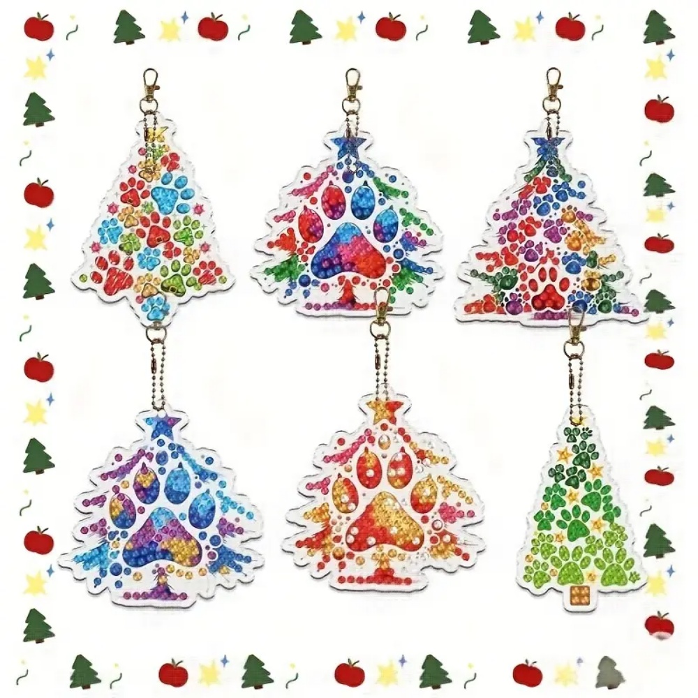 6pcs/SetDIY Christmas tree pat - Resin Craft For Beginners 리뷰 및 가격
