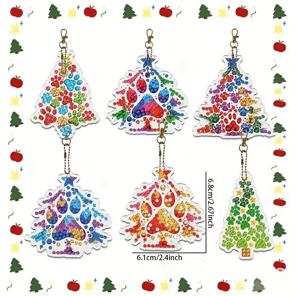 6pcs/SetDIY Christmas tree pat - Resin Craft For Beginners 리뷰 및 가격