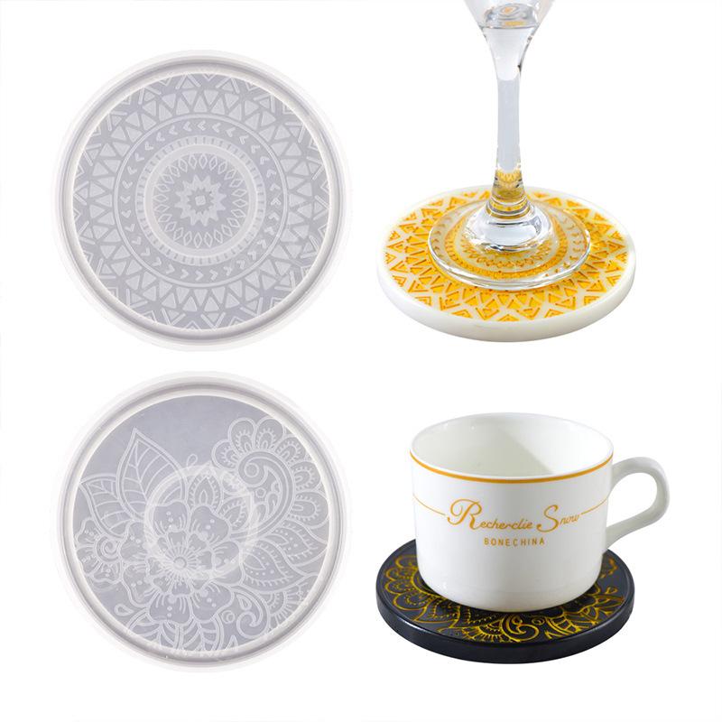 Flower Coaster Silicone Mold E - Coaster Mold Round 리뷰 및 가격