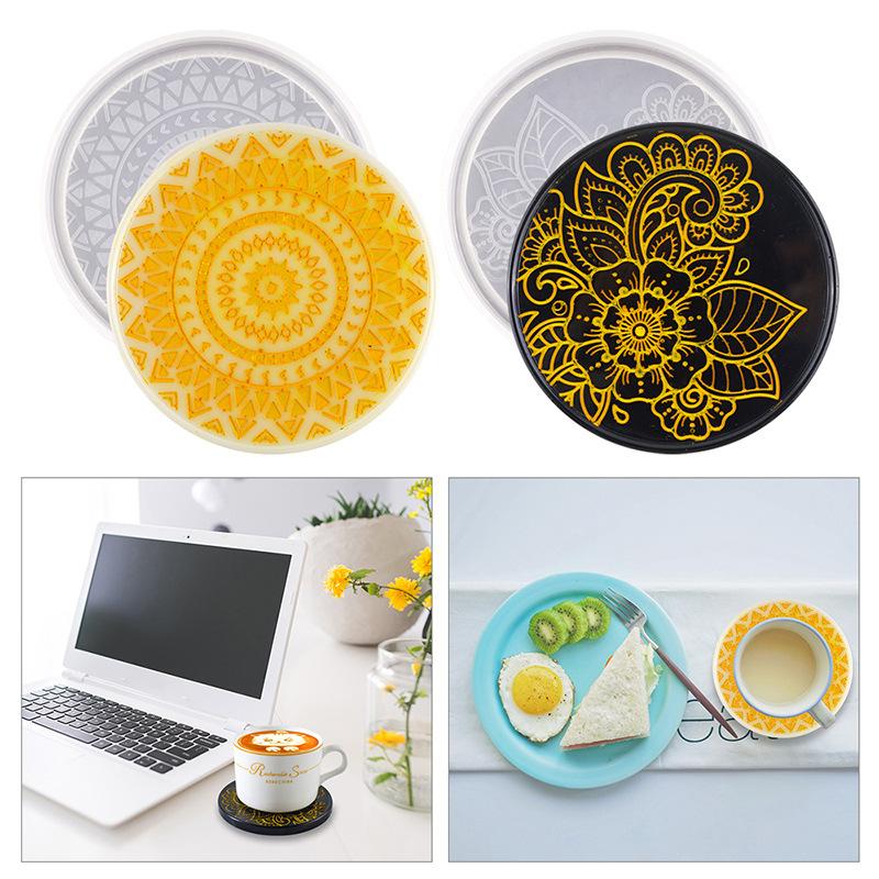 Flower Coaster Silicone Mold E - Coaster Mold Round 리뷰 및 가격