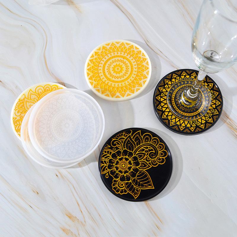 Flower Coaster Silicone Mold E - Coaster Mold Round 리뷰 및 가격