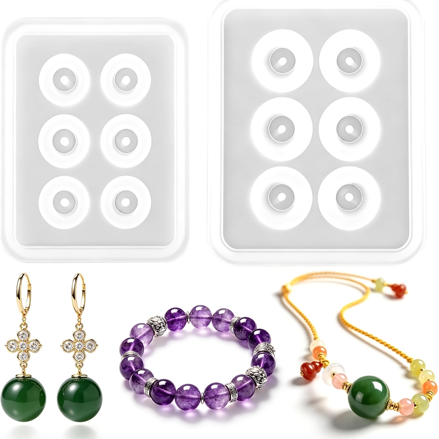 Two perforated spherical silic - Resin Jewelry Kit 리뷰 및 가격