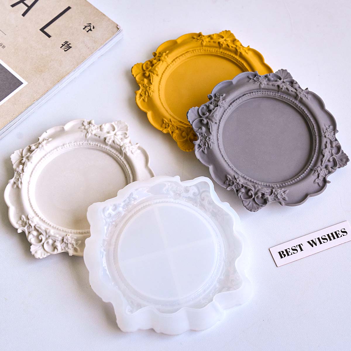Round Relief Storage Tray Sili - Coaster Mold Round 리뷰 및 가격