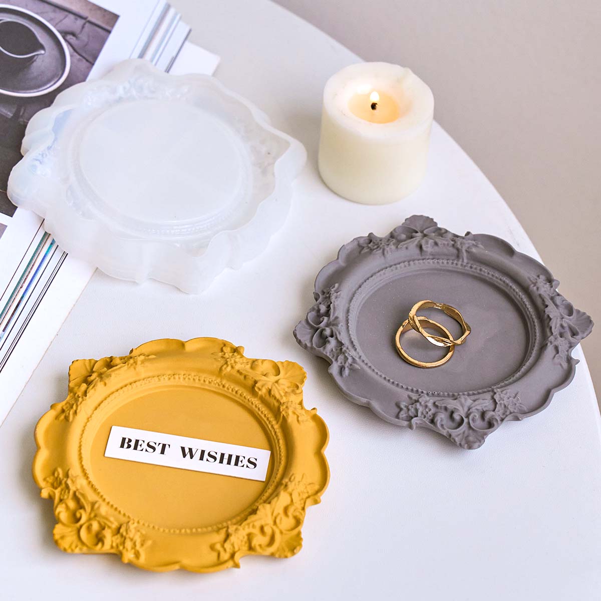 Round Relief Storage Tray Sili - Coaster Mold Round 리뷰 및 가격