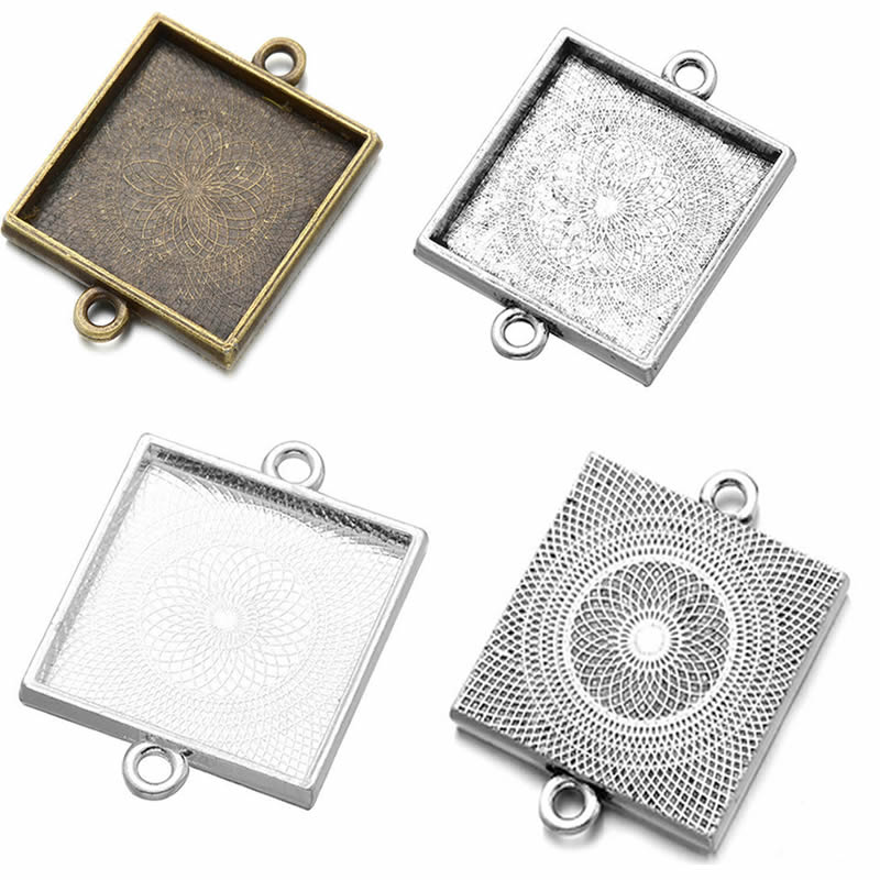 Onebeading Fit 25x25mm Square  - Bezels Set Pendant 리뷰 및 가격