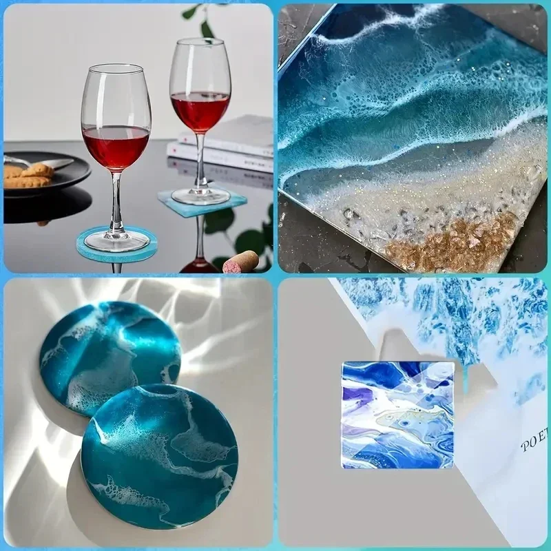 5Pcs/Set DlY Epoxy Resin Cup C - Serving Tray Mold 리뷰 및 가격