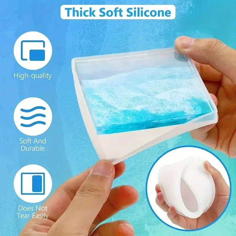 5Pcs/Set DlY Epoxy Resin Cup C - Serving Tray Mold 리뷰 및 가격