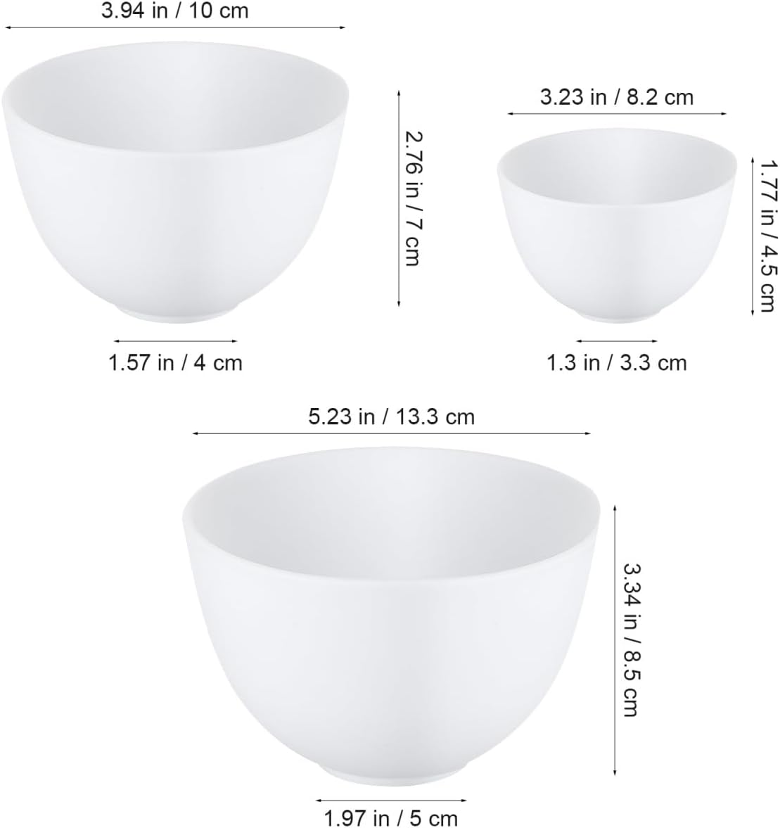 3pcs/set Silicone Bowls White  - Mixing Cup Silicone 리뷰 및 가격