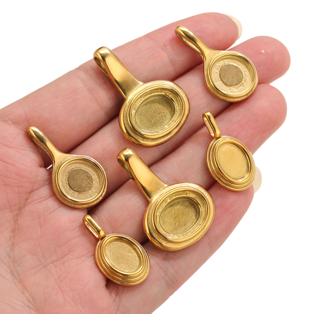 5pcs Stainless Steel Round Ova - Resin Craft Supplies 리뷰 및 가격