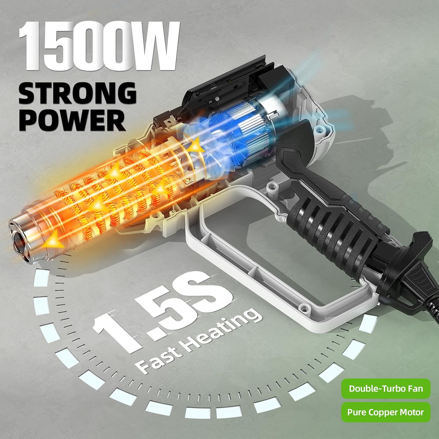Hot Air Gun with LCD 12 Variab - Heat Gun Small 리뷰 및 가격