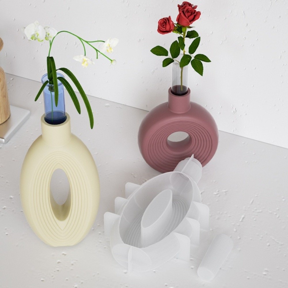 Oval Stripe Silicone Vase Mold - Resin Craft Workshop 리뷰 및 가격