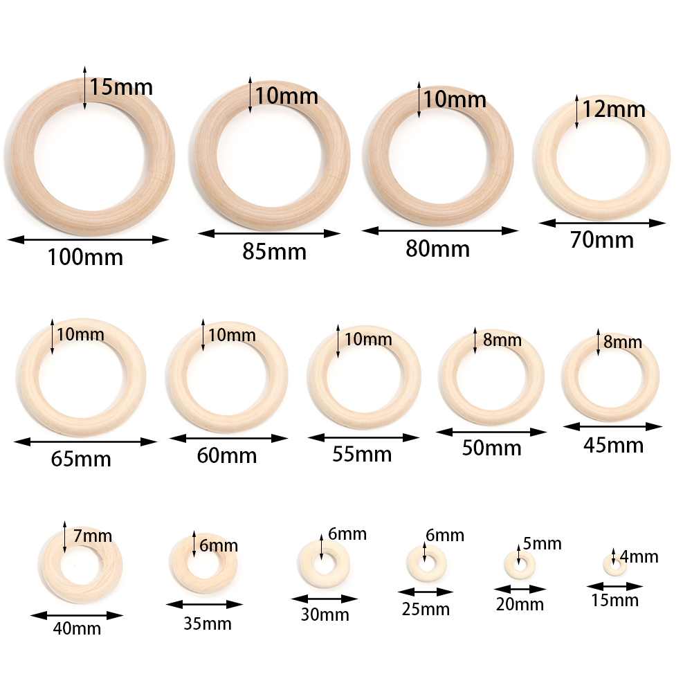 Unfinished Solid Wooden Rings  - Wood Ring Blank 리뷰 및 가격