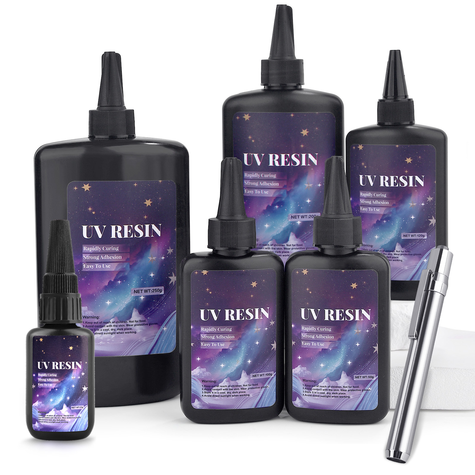 25/50/100/120/200/250g UV Fix  - Epoxy Uv Resin Kit 리뷰 및 가격