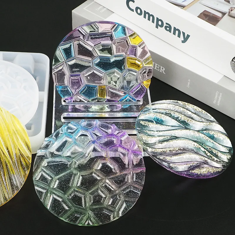 DIY Crystal Epoxy Mold Wave Di - Coaster Mold Round 리뷰 및 가격