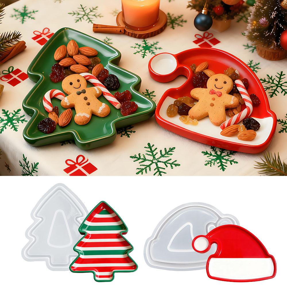 S0246 Christmas Tree Santa Hat - Serving Tray Mold 리뷰 및 가격