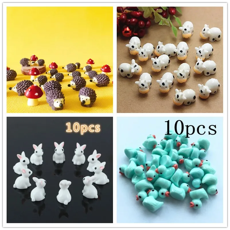 10Pcs/Hedgehog and Cows/Cute A - Terrarium Moss Art 리뷰 및 가격