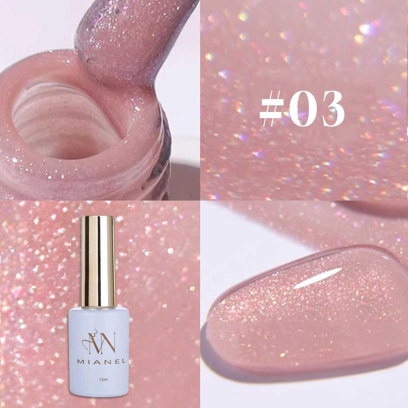 MIANEL 12ML 1PCS Fugitive Whit - Resin Glitter Pack 리뷰 및 가격