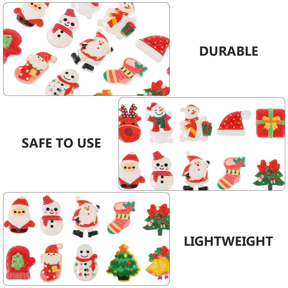 30Pcs Christmas Cartoon Resin  - Resin Craft Supplies 리뷰 및 가격