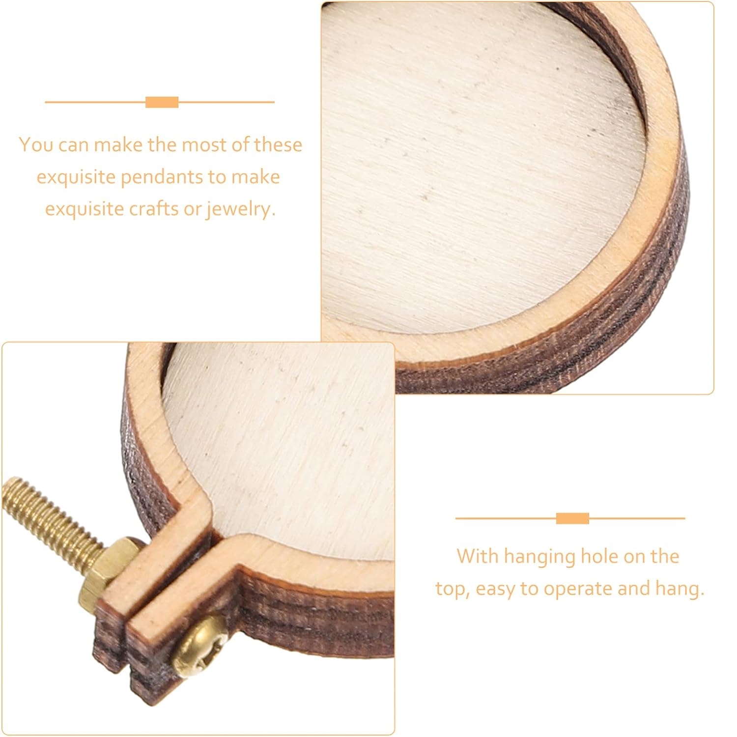 10PCS Mini Embroidery Hoop Woo - Wood Ring Blank 리뷰 및 가격