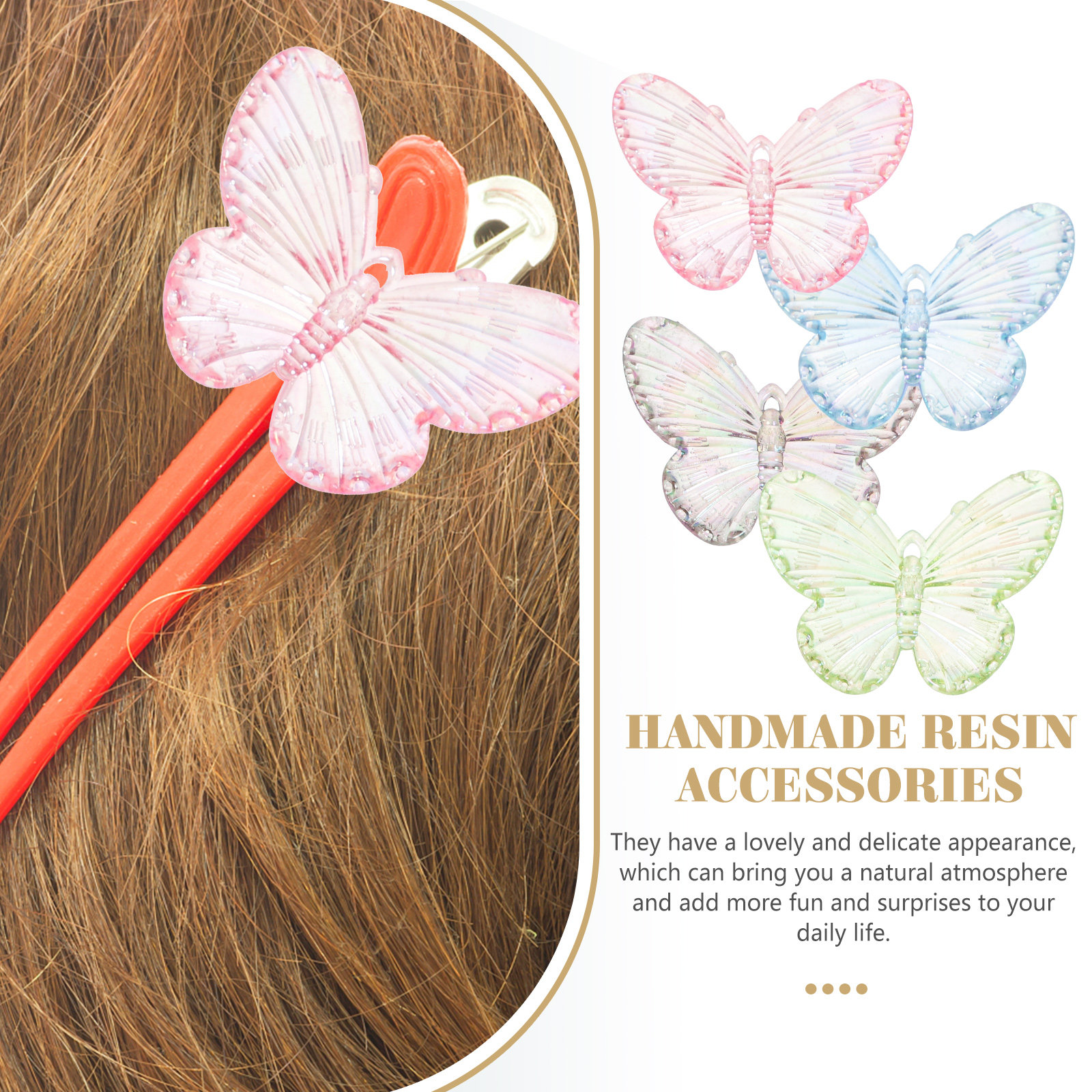 40Pcs Resin Butterflies Charms - Resin Crafts Diy 리뷰 및 가격