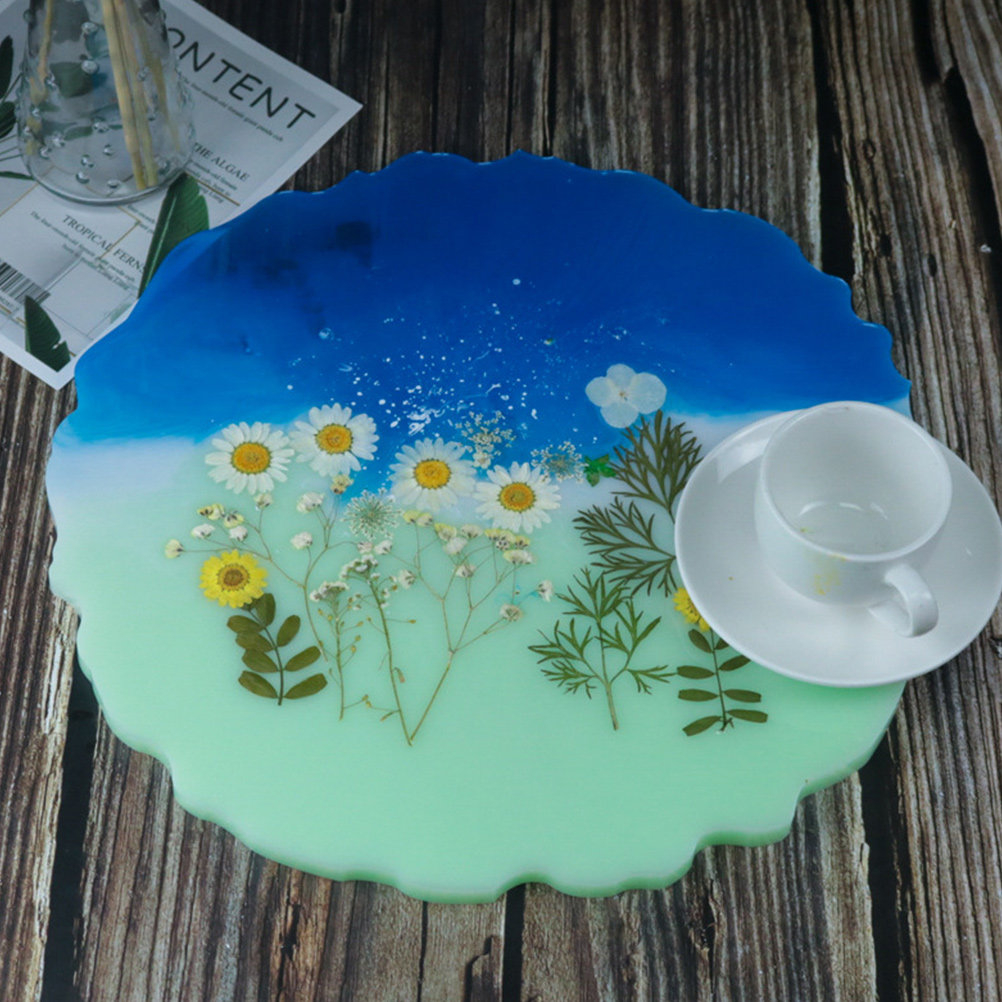 2Pcs Water Crystal Epoxy Resin - Serving Tray Mold 리뷰 및 가격