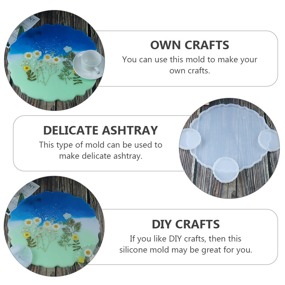 2Pcs Water Crystal Epoxy Resin - Serving Tray Mold 리뷰 및 가격