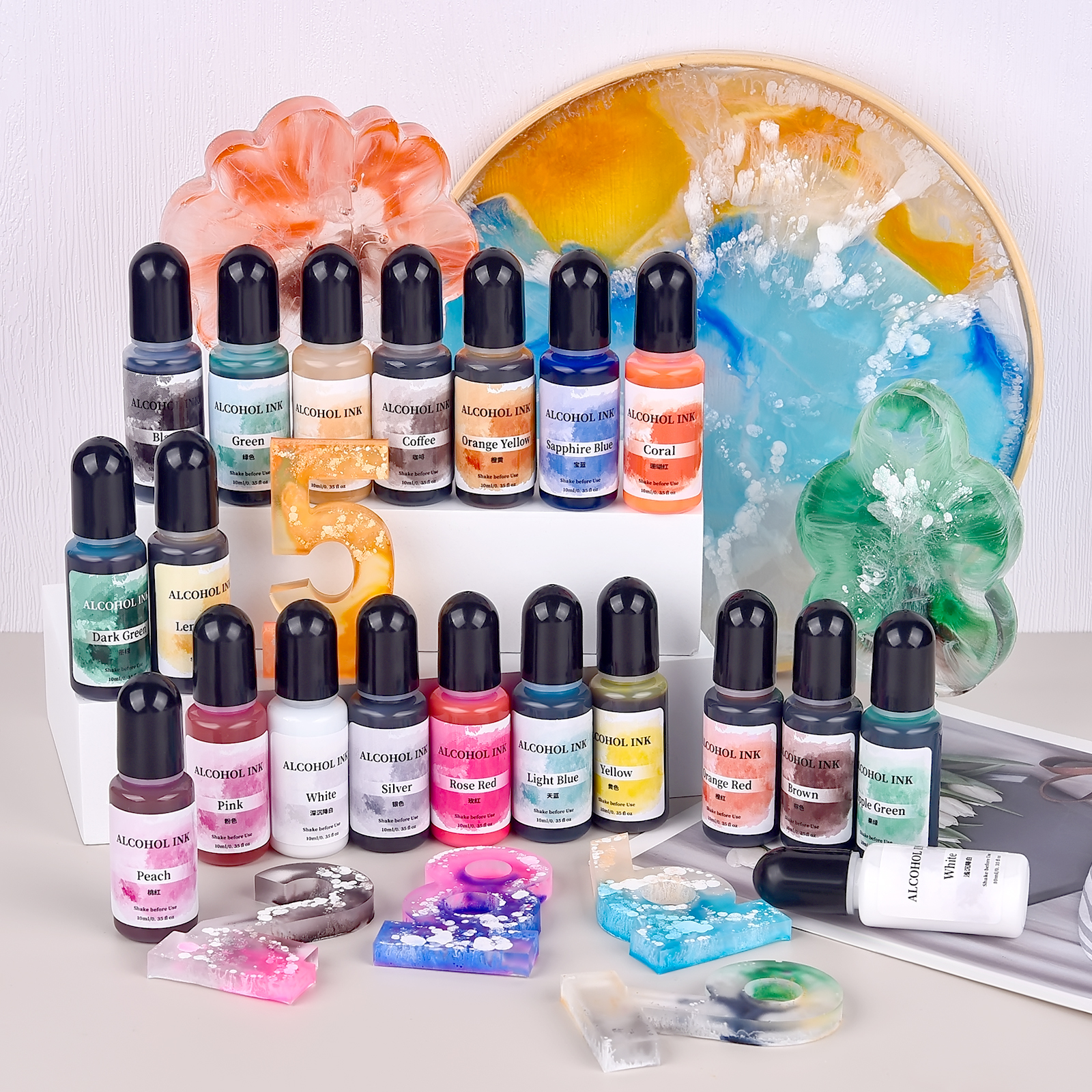 1set Art Ink Alcohol Epoxy Res - Resin Dye Alcohol 리뷰 및 가격