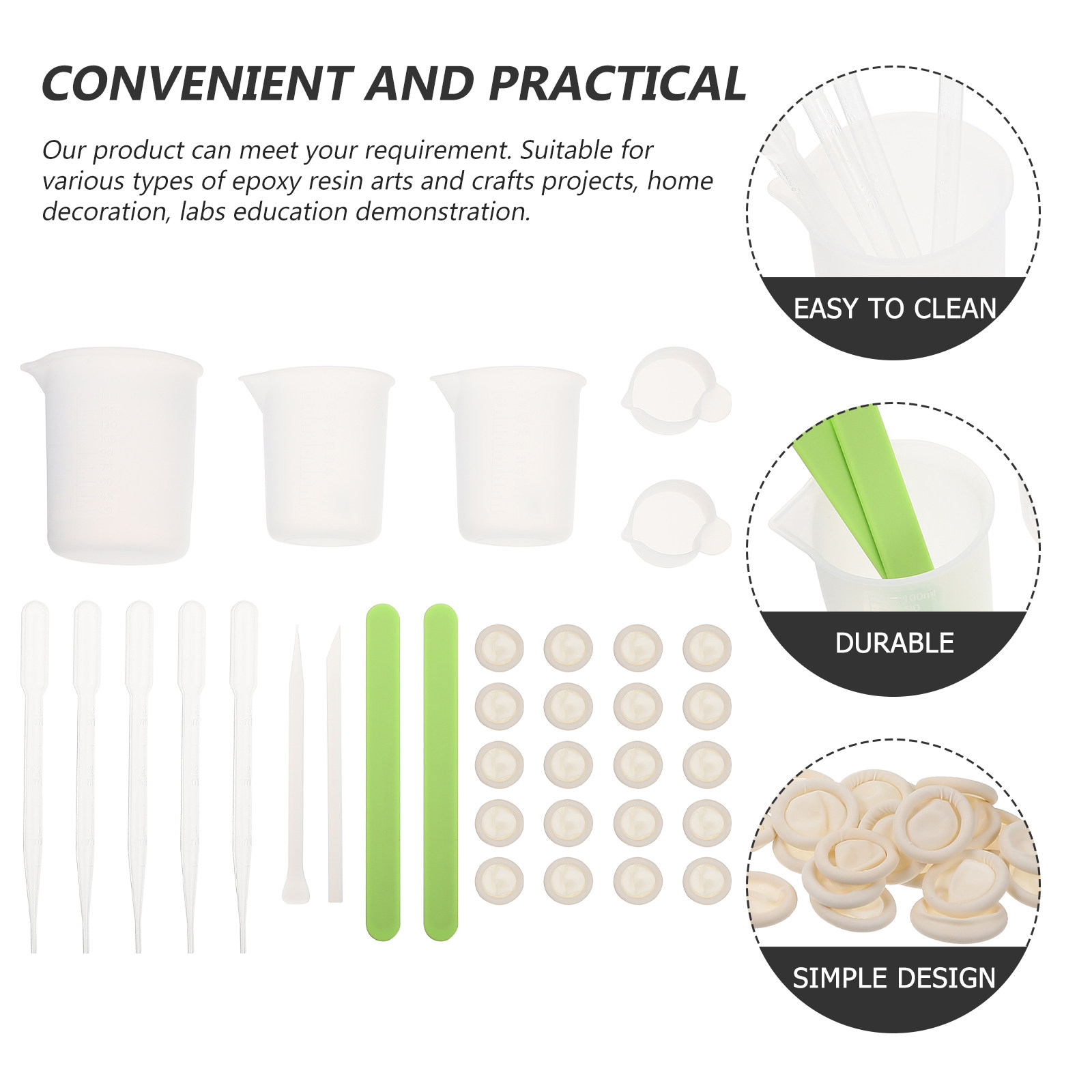 1Set Premium Reusable Silicone - Mixing Cup Silicone 리뷰 및 가격