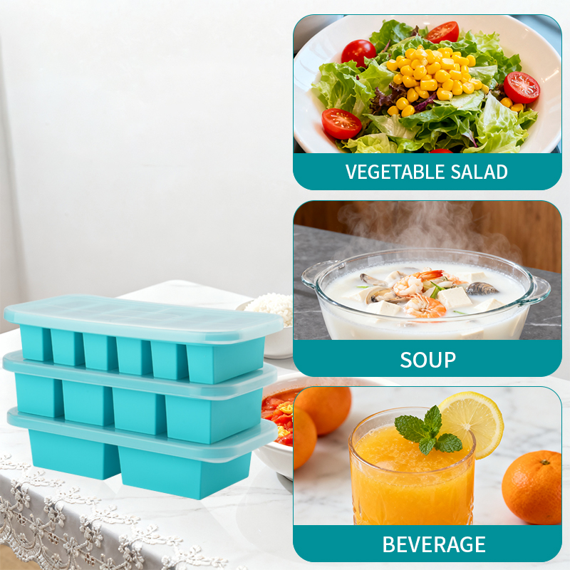 2 or 3-piece Silicone Freezer  - Serving Tray Mold 리뷰 및 가격