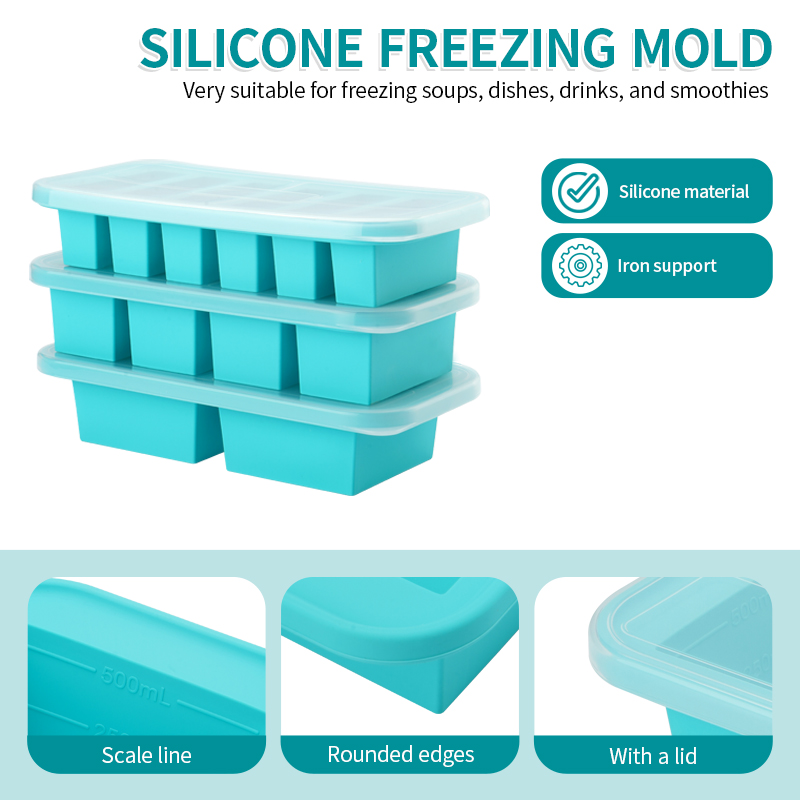 2 or 3-piece Silicone Freezer  - Serving Tray Mold 리뷰 및 가격
