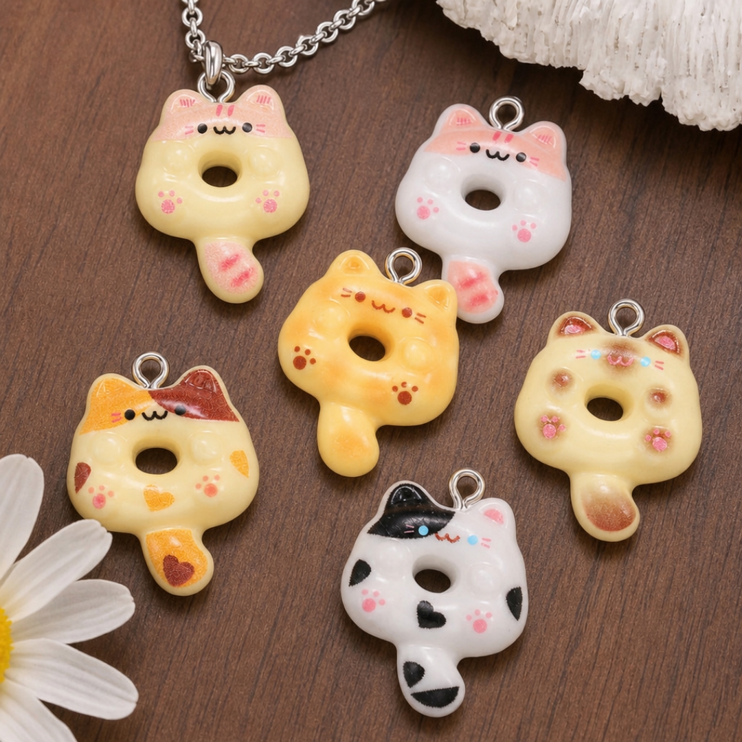 10Pcs Kawaii Cartoon Cat Resin - Resin Crafts Diy 리뷰 및 가격