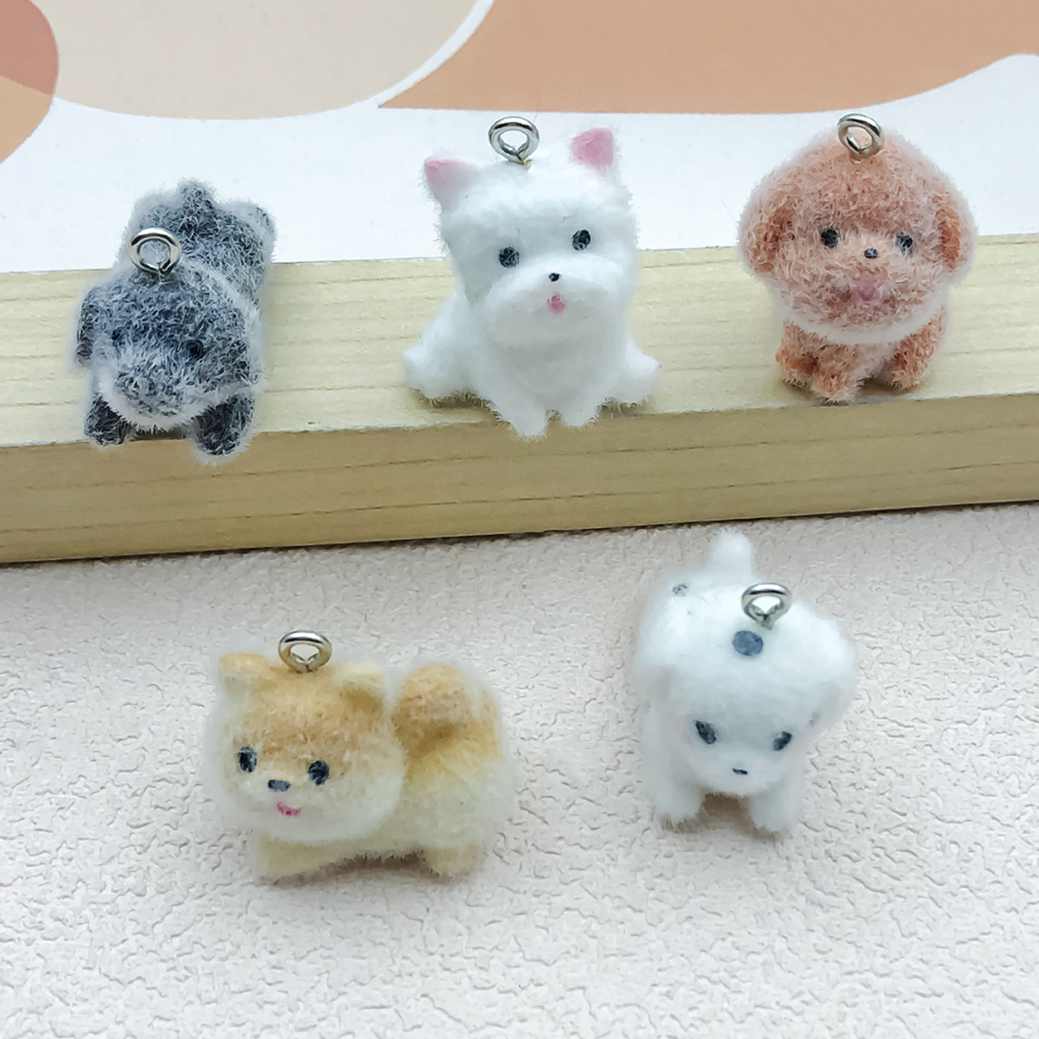 5pcs&1pc Flocked Resin Animal  - Resin Craft Kit 리뷰 및 가격