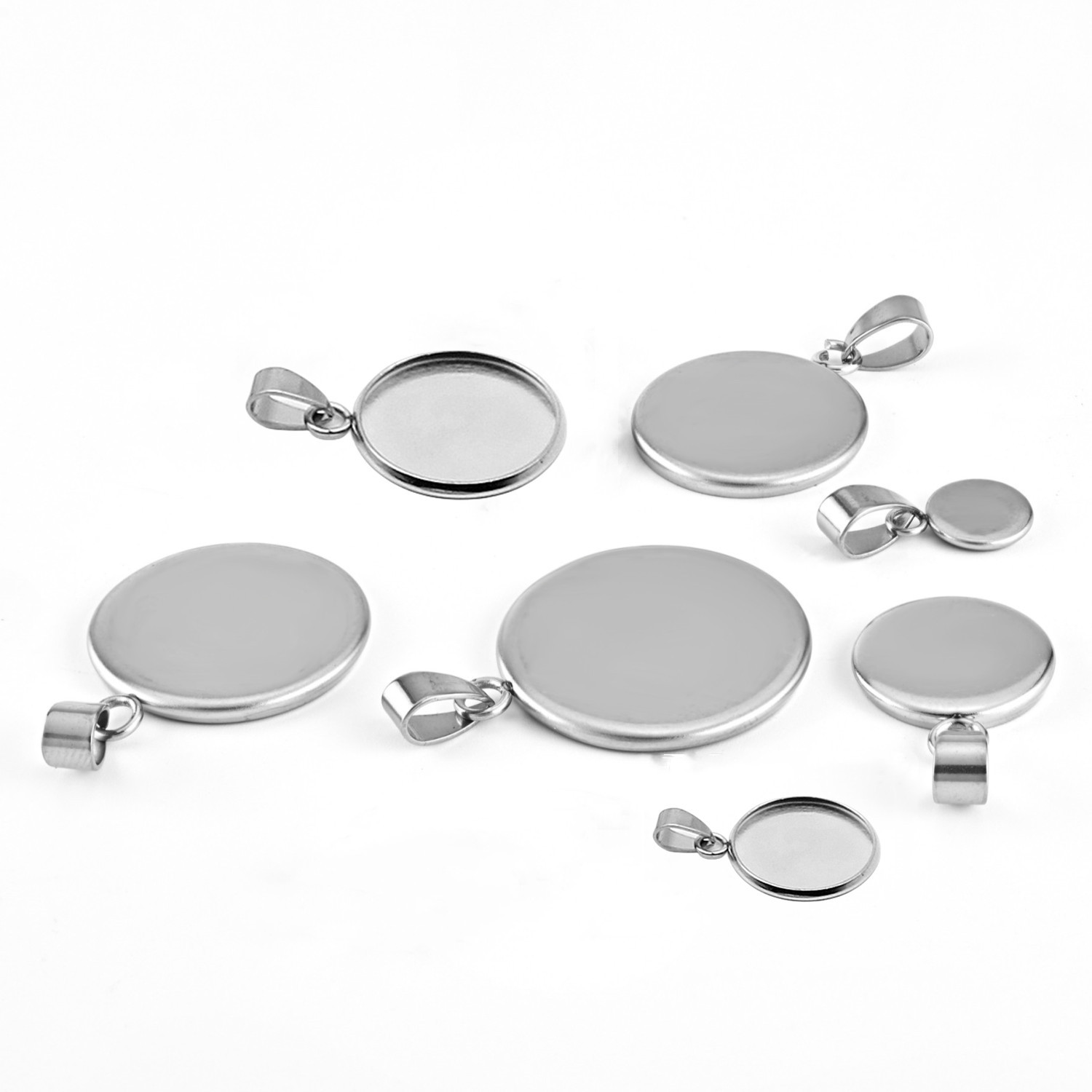 10pcs 316 Stainless Steel 6~20 - Bezels Set Pendant 리뷰 및 가격