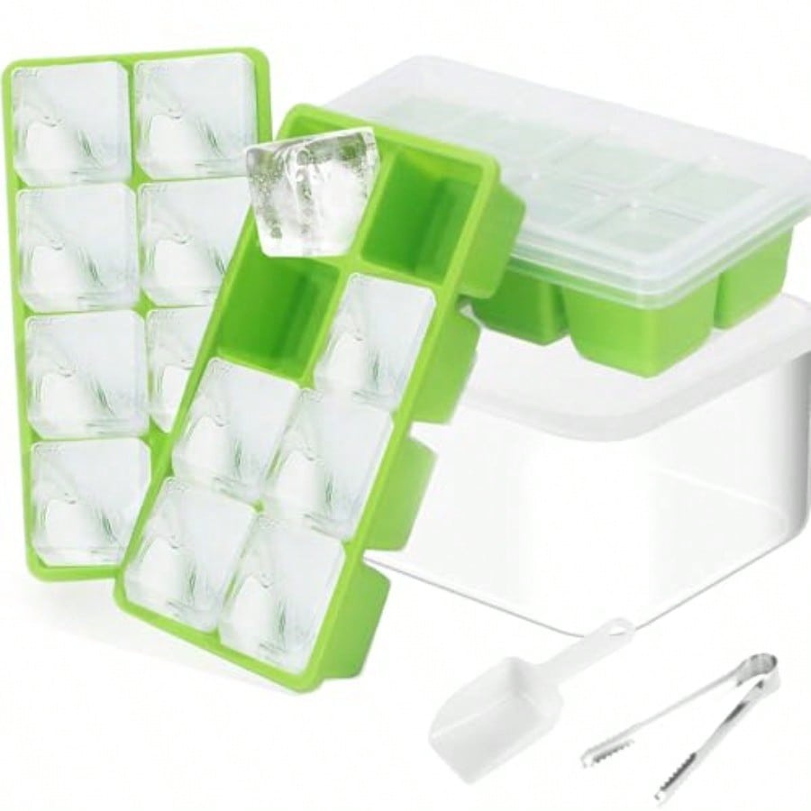 Ice Trays For Freezer With Lid - Silicone Mold Tray 리뷰 및 가격