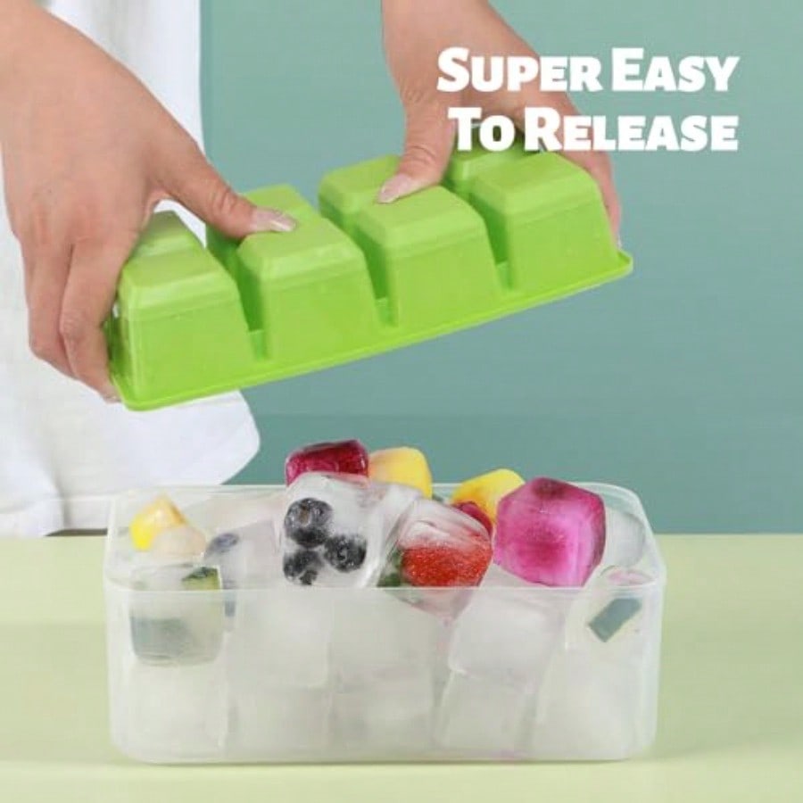 Ice Trays For Freezer With Lid - Silicone Mold Tray 리뷰 및 가격