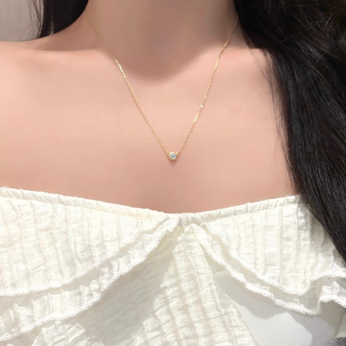 S925 Sterling Silver Moissanit - Bezels Set Pendant 리뷰 및 가격
