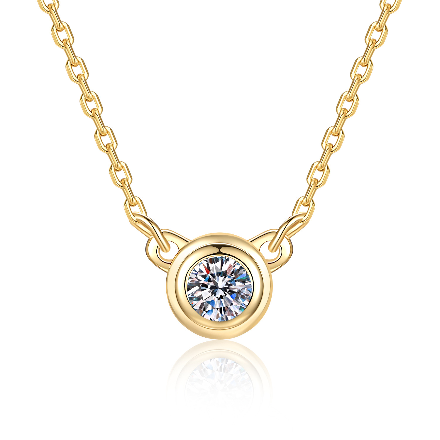 S925 Sterling Silver Moissanit - Bezels Set Pendant 리뷰 및 가격